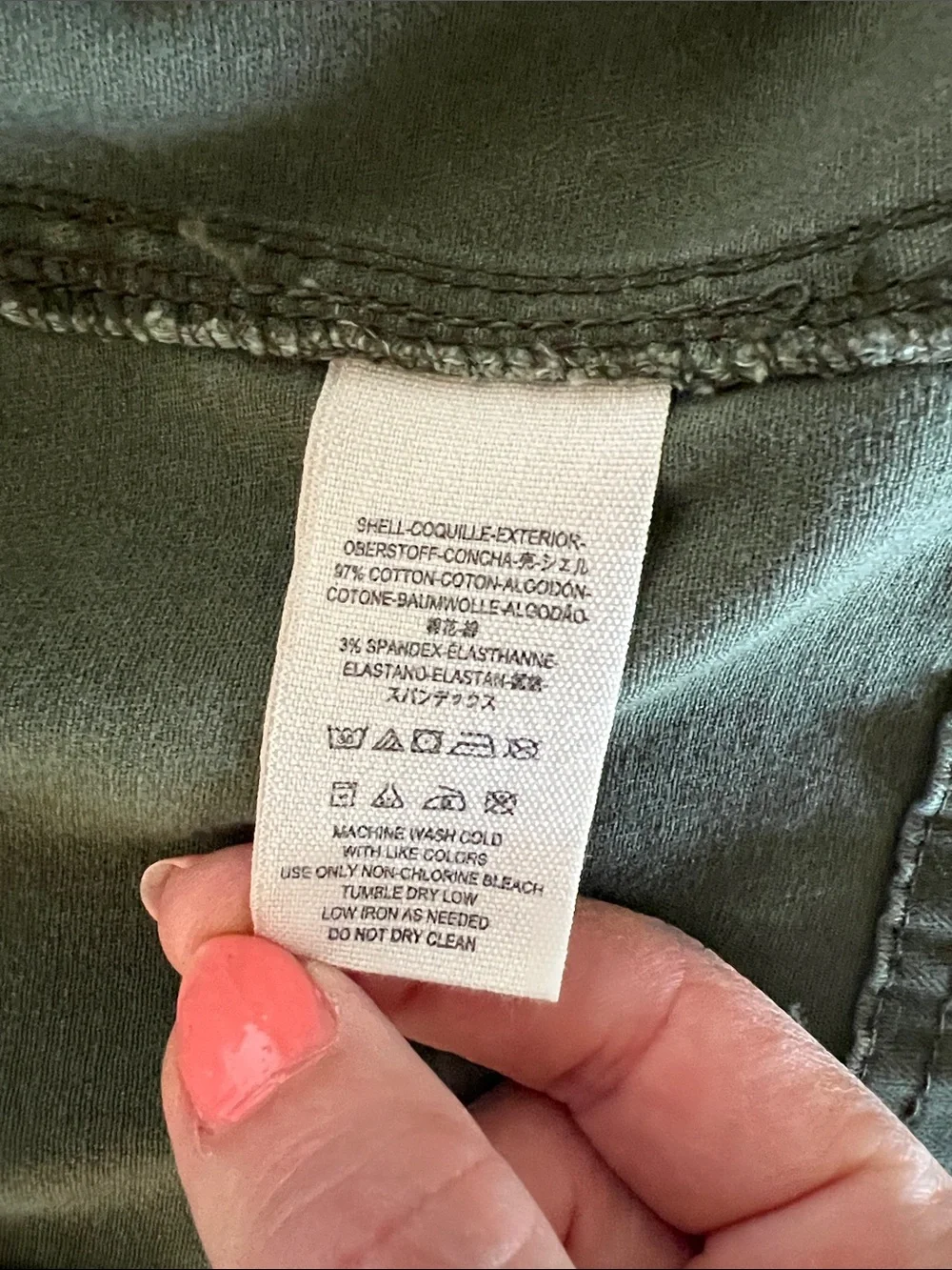 Free People Olive Green Moto Jacket with Black Hoodie and Sleeves